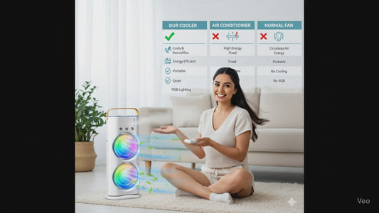 Double cooler mini fan